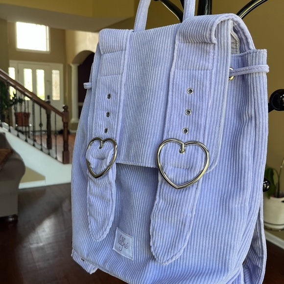 Valfre Purple Backpack with Heart Accents - Picture 2 of 4